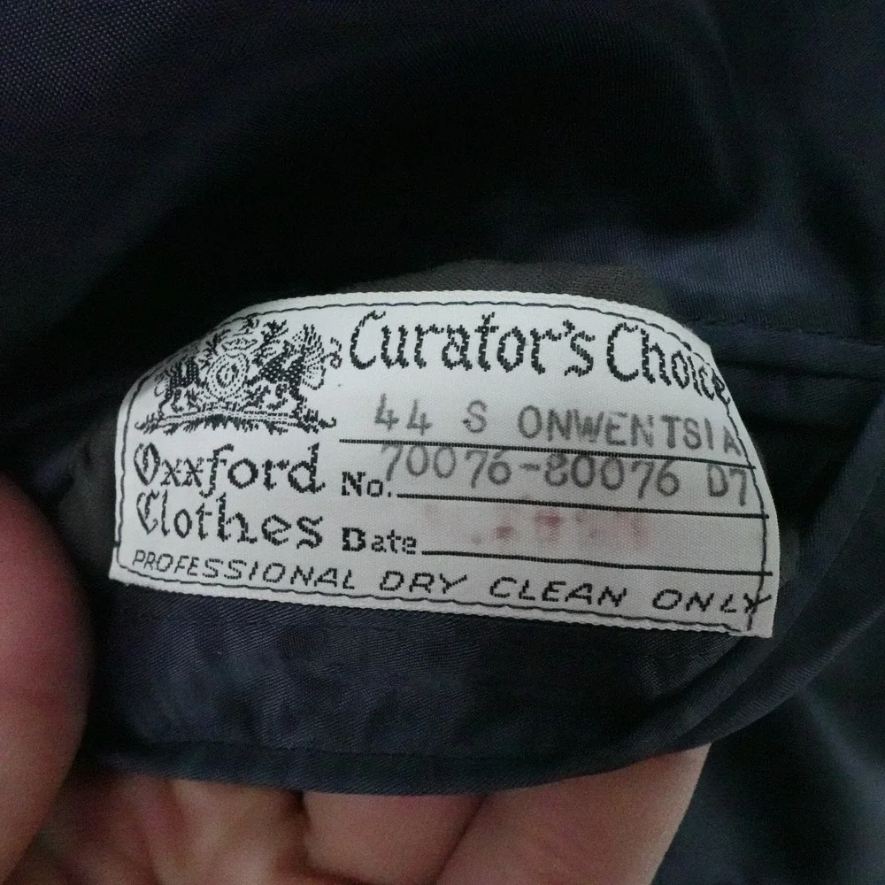 Oxxford Clothes Neiman Marcus Sport Coat Mens 44S Gray‎ Glen Plaid Wool
